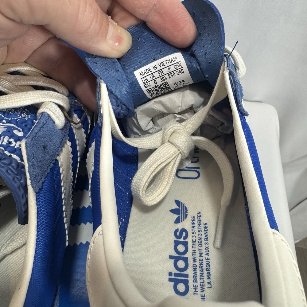 Adidas M6.5 SL 72 RS Blue White Red Striped Suede Low Top Sneakers JI3088 - NEW! - Picture 5 of 8